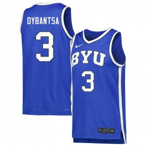 #3 A.J. Dybantsa Brigham Young University Royal Men's Jersey Player College Basketball 114872-648