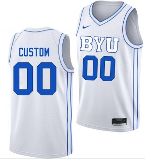 #00 Custom Cougars Royal Men Jersey NCAA College Basketball 474096-641
