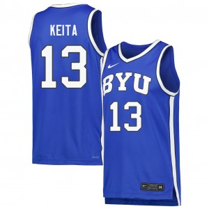 #13 Keba Keita Brigham Young University Royal Men Jersey Alumni College Basketball 717947-394