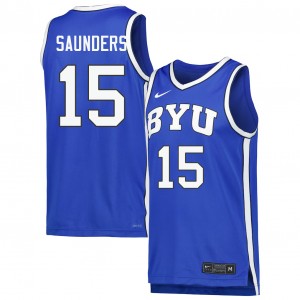 #15 Richie Saunders The Y Royal Men's Jersey Alumni College Basketball 993775-379