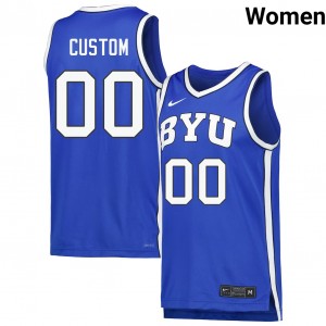 #00 Custom BYU Black Women Jersey Limited College Basketball 825286-500