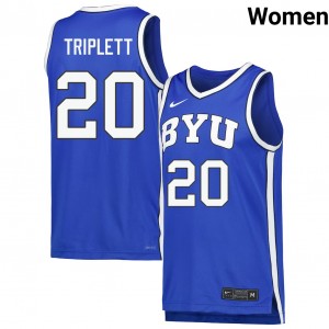 #20 Max Triplett The Y Royal Women Jerseys 2025-26 College Basketball 403324-455